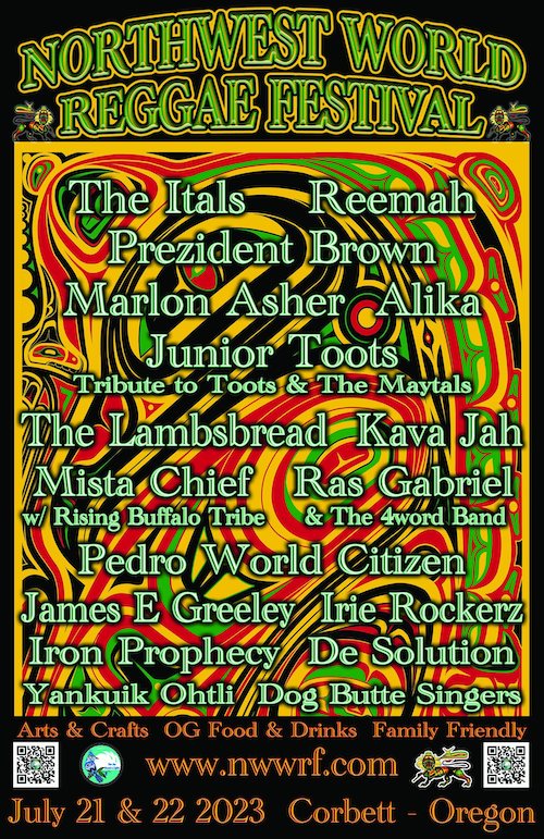 Album cover: Northwest World Reggae Festival 2023