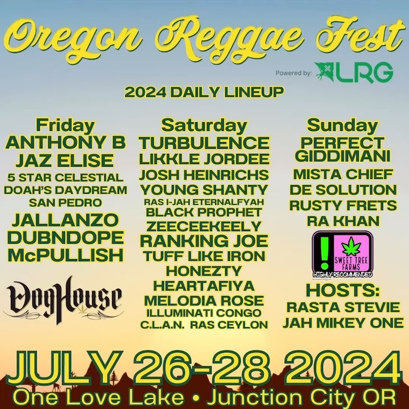 Album cover: Oregon Reggae Festival 2024