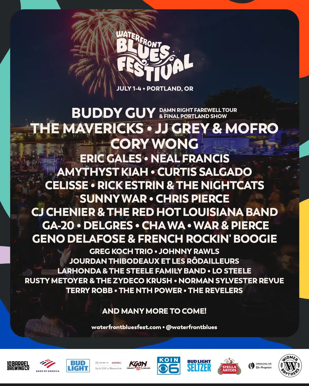 Album cover: Waterfront Blues Festival 2023