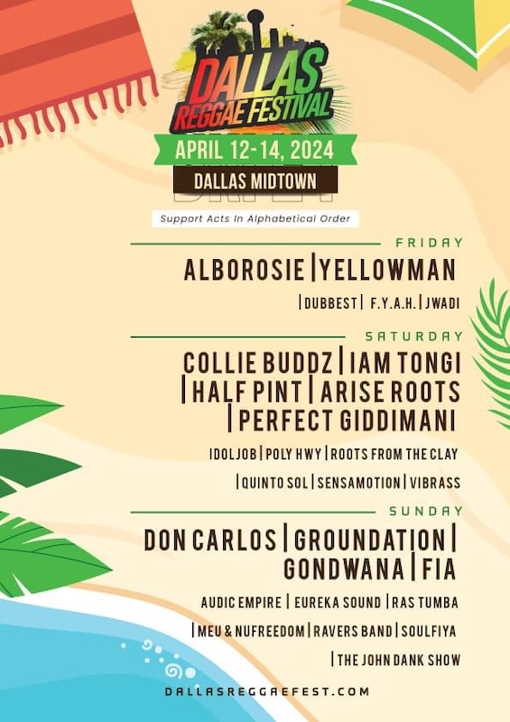 Album cover: Dallas Reggae Festival 2024
