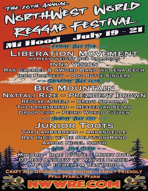 Album cover: Northwest World Reggae Festival 2024