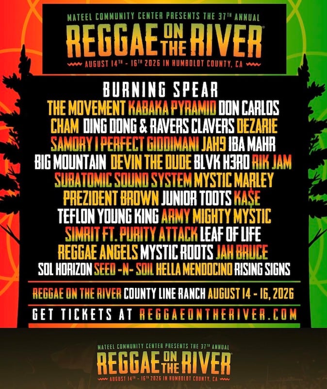 Reggae On The River 2026